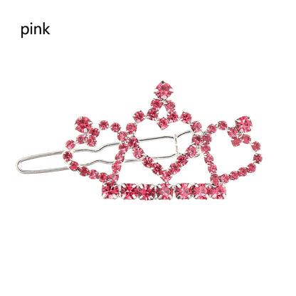 Faux Pearl Crown Hair Clips for Small Dogs and Cats - Elegant Hair Accessories for Pet Grooming and Decoration