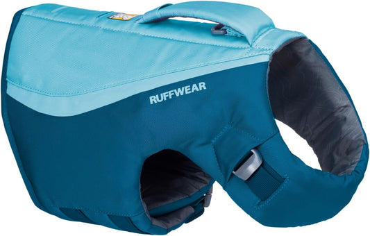 Float Coat Dog Life Jacket - Premium Buoyancy Swim Vest with Lift Handle, Secure Fit, Reflective Trim, and Adjustable Flotation for Swimming, Boating, and Outdoor Activities - Deep Blue, Small