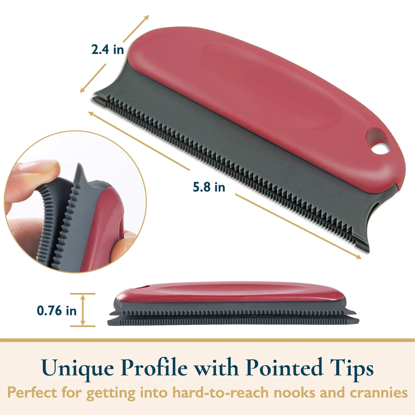 Pet Hair Removal Set - Reusable Lint Roller and Detailer for Efficient Pet Fur Removal from Furniture, Carpets, Clothing, and Bedding, Portable and User-Friendly Tool
